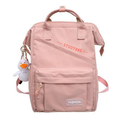 Trendy Women Laptop Waterproof Nylon Bag Girl Cute Travel Green Backpack Female Mommy Bag Fashion Ladies College Backpack Kawaii