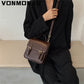 Elegant Female Tote Mini Bag New High Quality PU Leather Women&#39;s Designer Handbag Vintage Ladies  Shoulder Messenger Bag