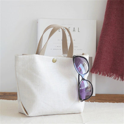 Popular Small Square Bag Women's Cotton Linen Corduroy Handbag Various Styles, Leisure, Simple and Easy Matching Bags for Women