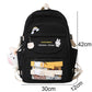 Girl Transparent Travel Kawaii School Bag Lady Badge Backpack Fashion Women Laptop Book Bags Trendy Female College Backpack Cute