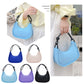 Fashion Nylon Half Moon Crescent Handbag Pure Zipper Portable Shoulder Tote Bag Clutch Shoulder Handbags for Traveling