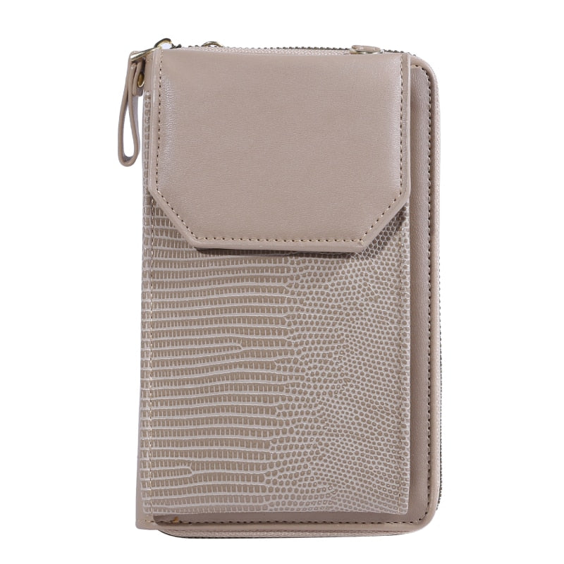 Women Wallets Touch Screen Mobile Phone Bag For Female Mini Card Holder For Key Coin Purse Vertical Crossbody Money Bags