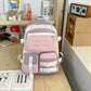 DCIMOR Letters Embroidery Women Backpack Lady Cool Travel Bag Large Capacity Nylon Bookbag Kawaii Girl Schoolbag College Mochila