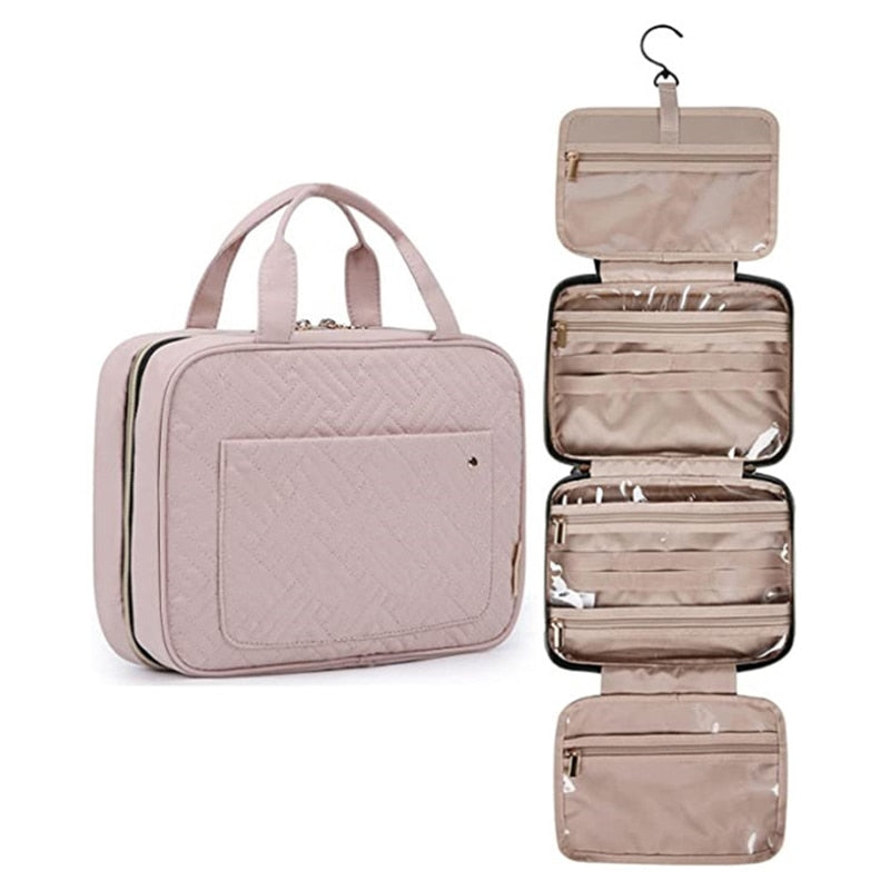 Fashion Woman Wash Cosmetic Bag Hook Men Travel Organizer Beauty Case Multifunctional Large Capacity Wash Set Makeup Storage Bag