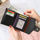 New Solid Color Small Wallet Women Short Korean Retro Folding Coin Wallet Handbags Women Bags Designer Wallets for Women