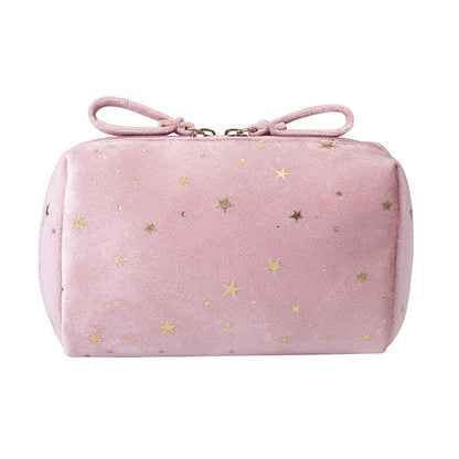 Soft Velvet Girl Portable Cosmetic Bag Makeup Bag Organizer Lipstick Storage Bag Women Female Toiletry Beauty Make Up Case Pouch