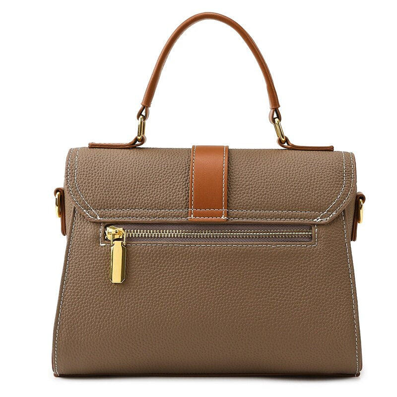 Leather Square Bag Women&#39;S New Spring And Summer Fashion All-Match Handbag High-Quality One-Shoulder Messenger Women&#39;S Bag