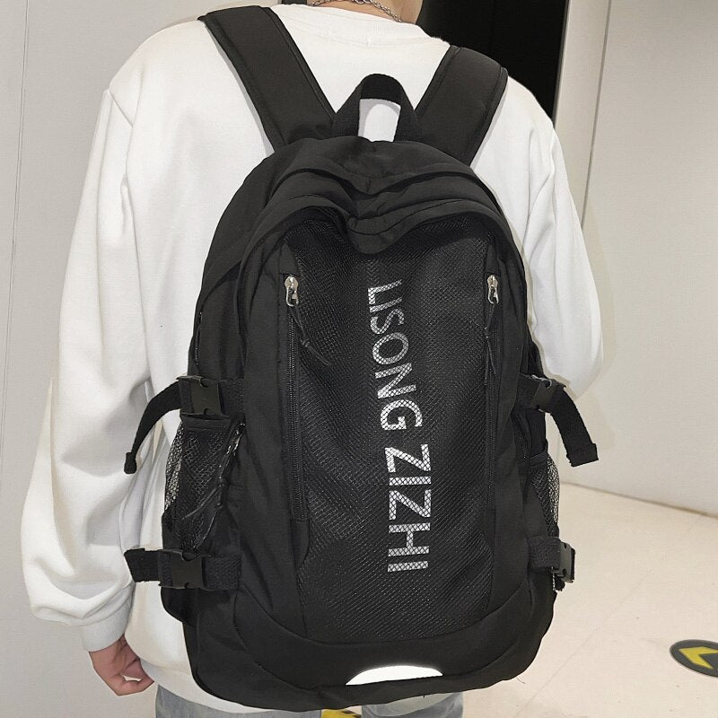 Men Women Waterproof Travel Mesh Backpack Ladies Male High Capacity Book Bag Laptop College Backpack Fashion Boy Girl School Bag