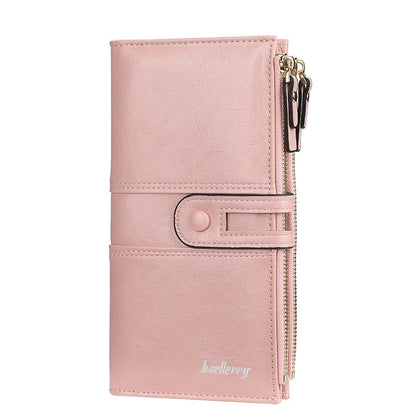 Name Engrave Women Wallets Fashion Long Leather Top Quality Card Holder Classic Female Purse  Zipper Brand Wallet for Women