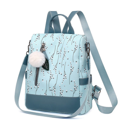 Polyester Backpack Female Teenage Girls School Bags Fashion Women Backpacks Flower Print Ladies School Backpack Casual Women Bag