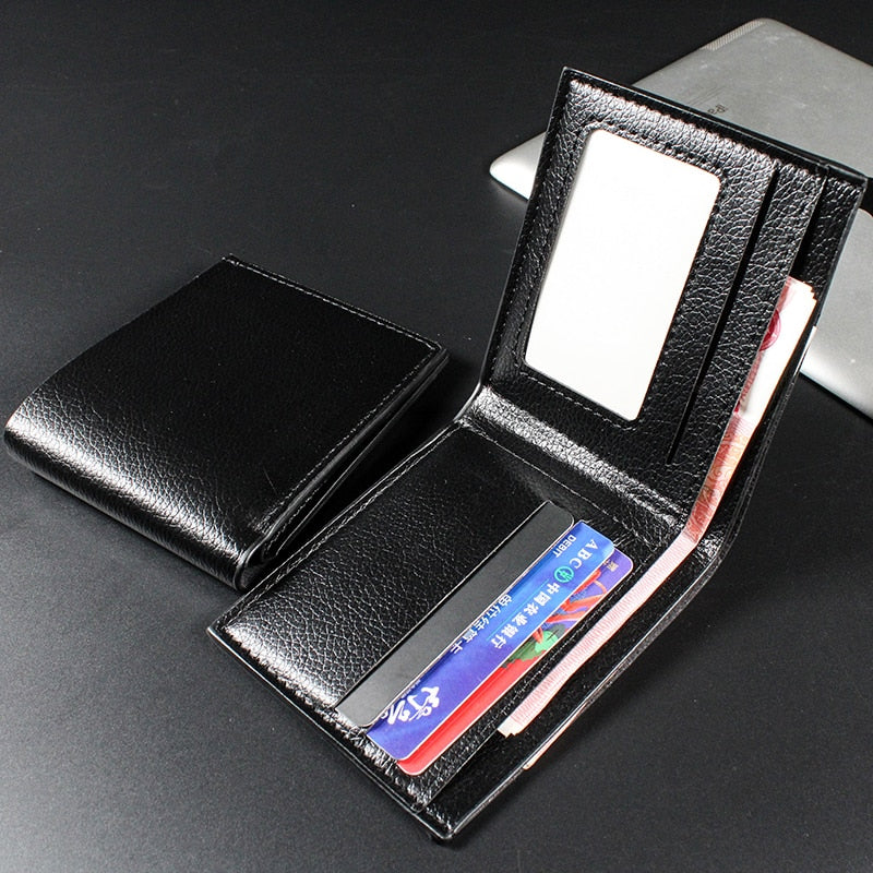 Fashion Men Wallets Small Wallet Men Money Purse Coin Zipper Short Male Wallet Card Holder Slim Purse Money Wallet