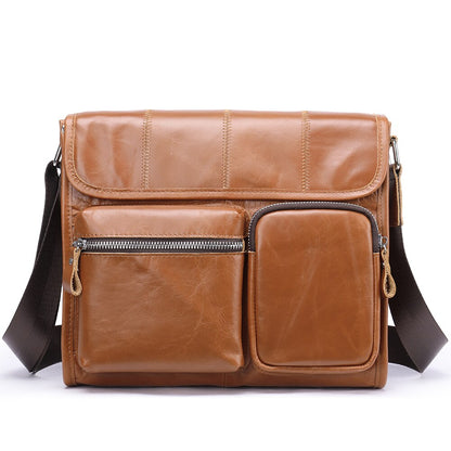 WESTAL Genuine Leather Men&#39;s Bag Business Men Executive Briefcase Male Messenger Crossbody Bag For 14 Inch Laptop A4  Document