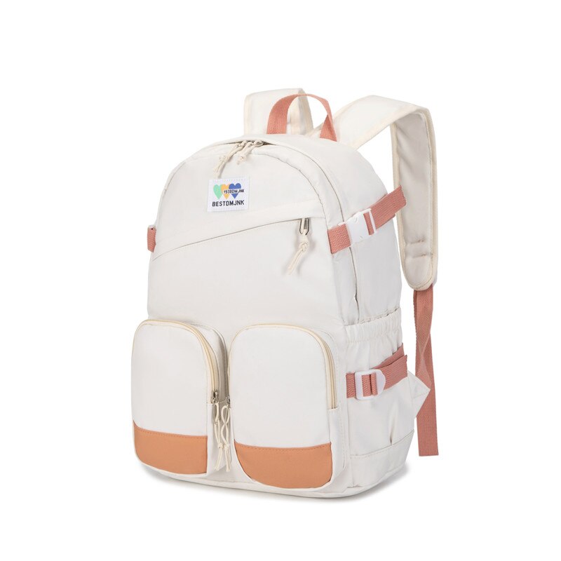 Girl Travel White Kawaii Book Backpack Trendy Women Laptop School Bag Female College Backpack Teenager Fashion Lady Leisure Bags