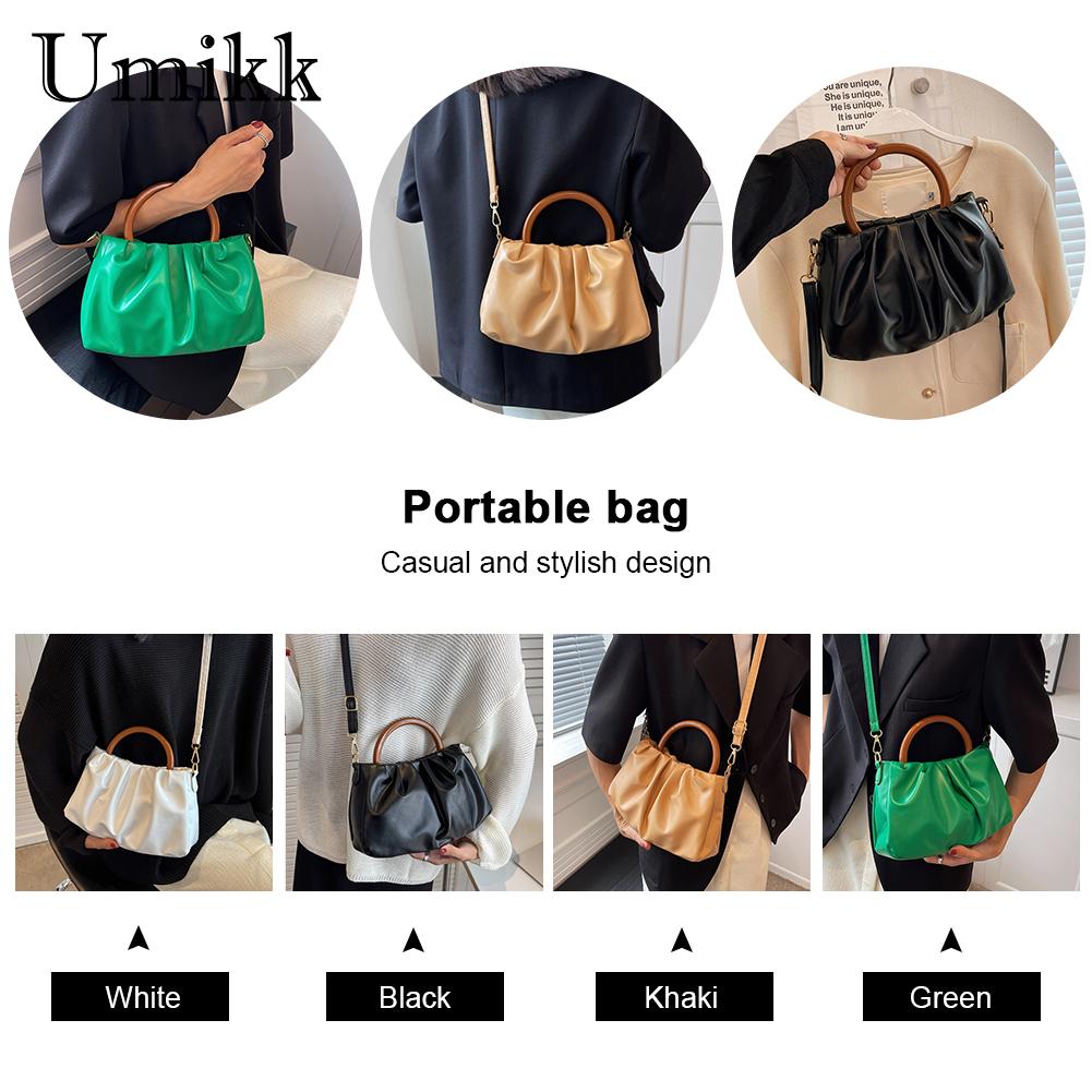 Women Fashion Shoulder Bag Creative Special Design Shoulder Bag Solid Color Messenger Bags Leather Handbags