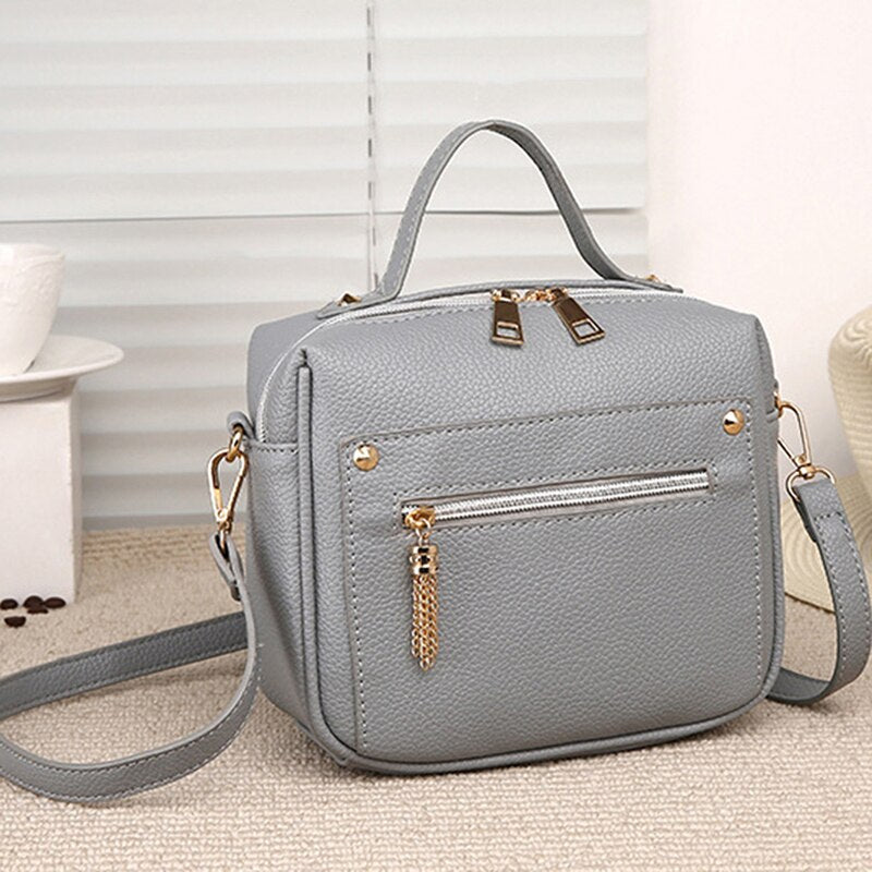 Women Shoulder Bag Ladies Shoulder Messenger Bag High Quality PU Leather Handbags Casual Candy Color Women Bags