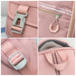 Pink Women&#39;s Backpack Fashion Korean Version Large Capacity Waterproof Nylon Travel Backpack Multi-Pocket Student School Bag