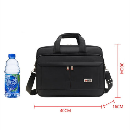 Men&#39;s Business Briefcase Weekend Travel Document Storage Bag Laptop Protection Handbag Material Organize Pouch Accessories Items