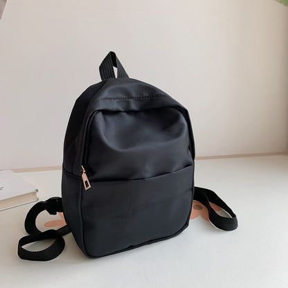 Women Fashion Backpack Casual Nylon Female School Bags for Teenager Girls Students Book Bags Solid Color Female Small Backpacks