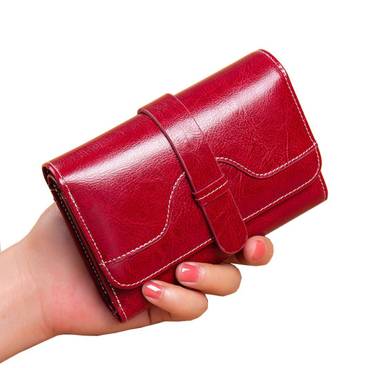 Woman Wallet Genuine Leather Wallets for Women Fashion Luxury  High Quality RFID Card Holder Purse  Female Clutch Bag
