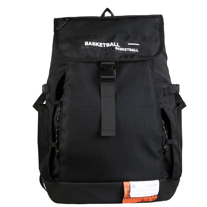 Fashion Basketball Large-Capacity Backpack Student School Backpack Men Unisex Travel Simple Casual Black Fitness Backpacks Women