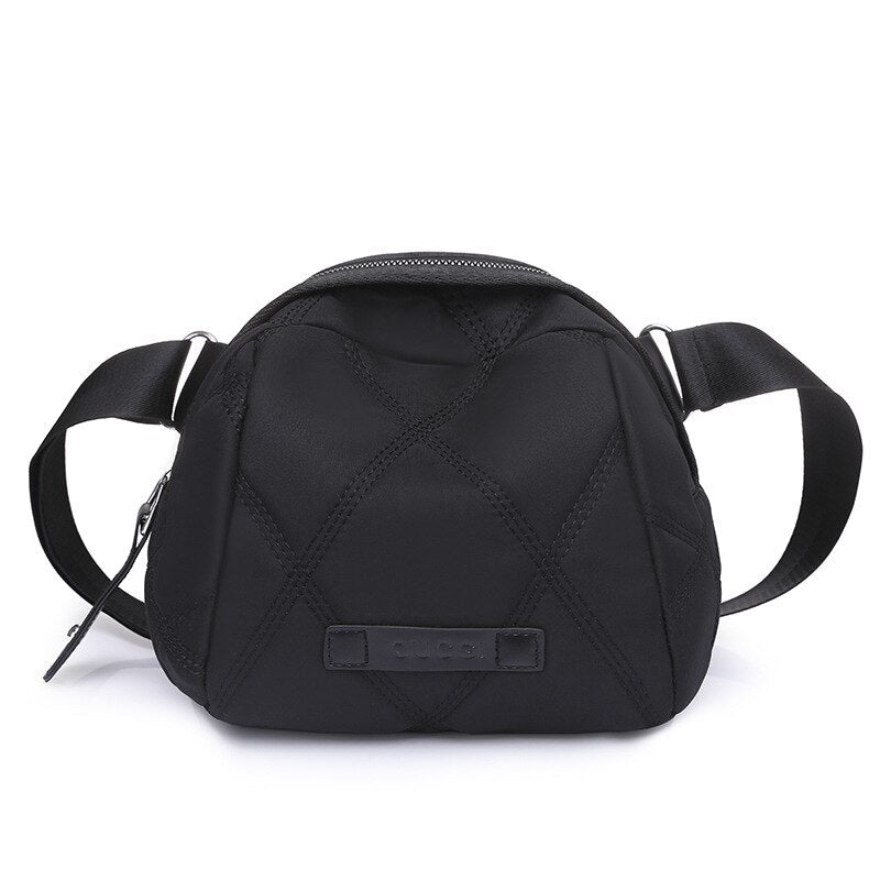 Fashion Women's Shoulder Bags Solid Color Versatile Travel Portable Nylon Waterproof Fanny Pack Adjustable Strap Crossbody Bag