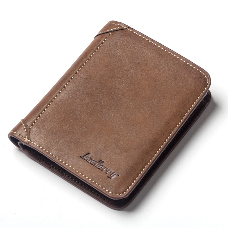 Baellerry Classic Men Wallets Name Customized Card Holder Short Male Purse Fashion High Quality PU Leather Wallet For Men