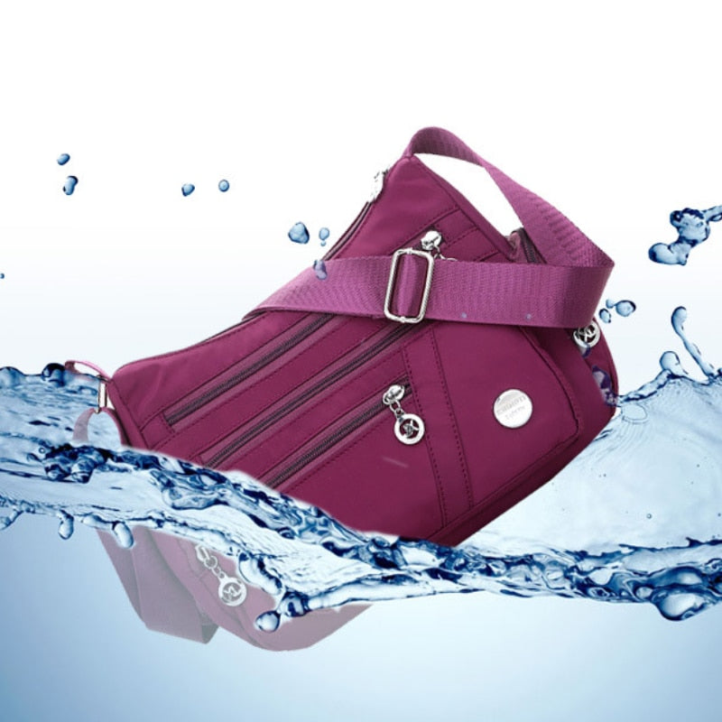 Oxford Waterproof Shoulder Bag Women Casual Crossbody Bag Multifunction Shopping Handbag Large Capacity Messenger Bag