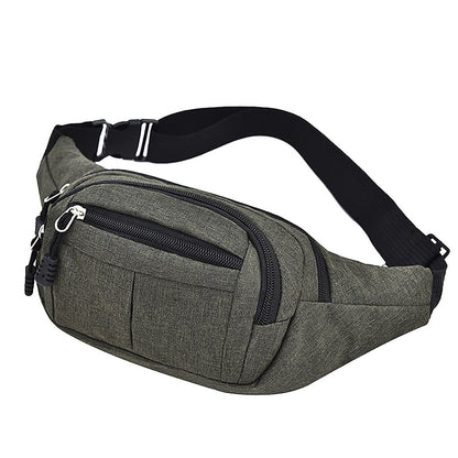 Men Waist Bag Male Bags Women Simple Leisure Fashion Oxford Fanny Pack Lady Waist Bags Designer Mobile Phone Pouch Men&#39;s Satchel