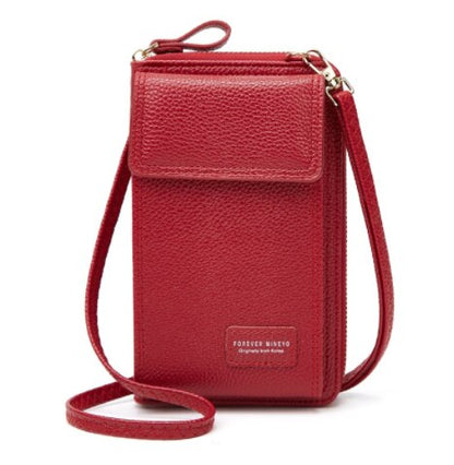 Fashion Universal Mobile Phone Purse Women Soft Leather Small Crossbody Bags Ladies Quality Shoulder Messenger Bag Clutch Bolsas