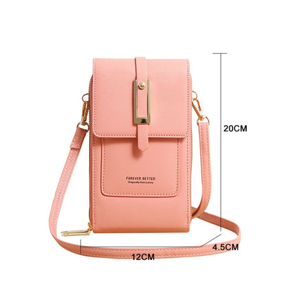 Women Wallet Brand Touchable Mobile Phone Bags Small Card Holders  Handbag Purse Clutch Wallets Messenger Shoulder Bag Female