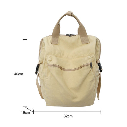 Fashion Retro Canvas Backpacks for Women Men Large Capacity Student School Bags for Women Students Shopping