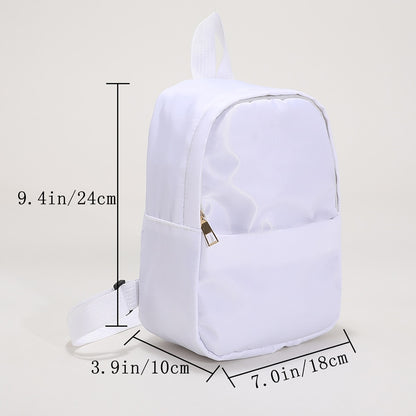 Women Fashion Backpack Casual Nylon Female School Bags for Teenager Girls Students Book Bags Solid Color Female Small Backpacks