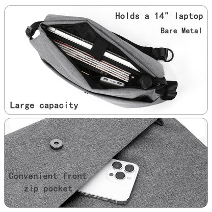 Messenger Bag Men&#39;s Casual School Bag Simple Cycling Fitness Bag Waterproof Shoulder Bag Notebook Bag