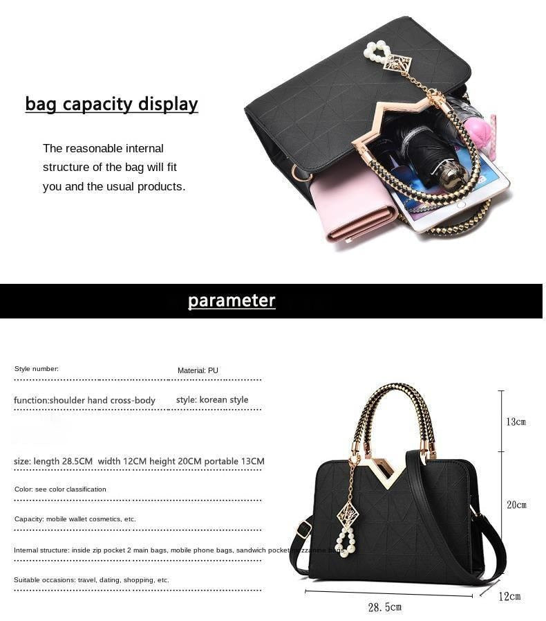 Top-handle Bags Designer Shoulder Bag for Women&#39;s Fashion Handbags High Quality New Woman Unusual Pu Shell Bags Beading Zipper