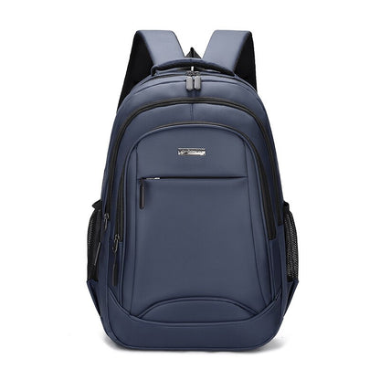 Large Capacity Backpack Men&#39;S Travel Computer Business Bag Leisure Student Schoolbag Waterproof Oxford Cloth Backpack