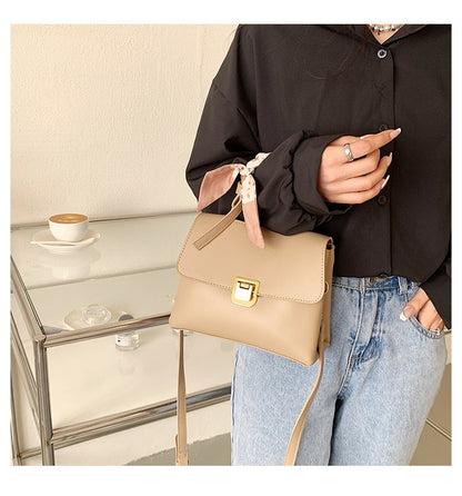 Solid Fashion Women Crossbody Bags Woman Spring New Brand Female Handbags Small Flap PU Leather Casual Women&#39;s Shoulder Bag