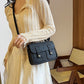Women Felt Cloth Flap Bag Vintage Style Shoulder Messenger Bag Buckle Casual Satchel Travel Purse Handbag