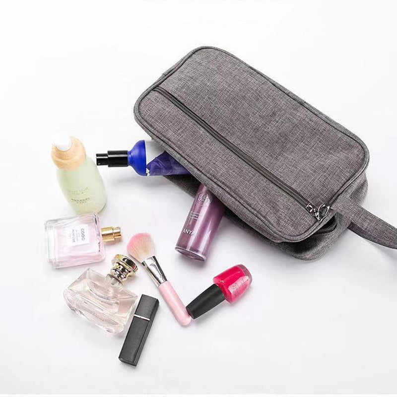 LAYRUSSI Cosmetic Bag Men Outdoor Travel Toiletries Organizer Wash Bag Portable Canvas Handbag Women Storage Pouch Makeup Bags