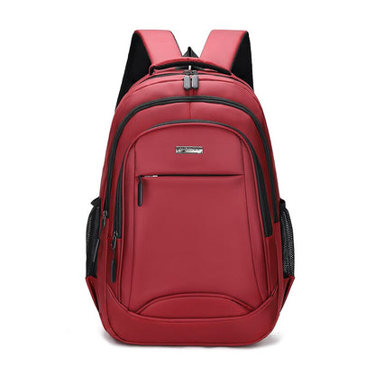 Large Capacity Backpack Men&#39;S Travel Computer Business Bag Leisure Student Schoolbag Waterproof Oxford Cloth Backpack