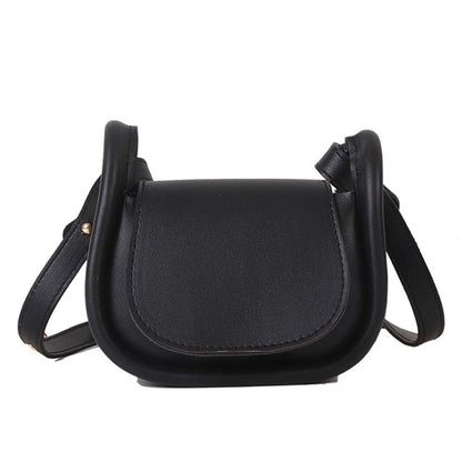 Women Designer Shoulder Crossbody Handbag Small PU Leather Solid Color Top-Handle Bags Shopping Mini Lipstick Messenger Totes