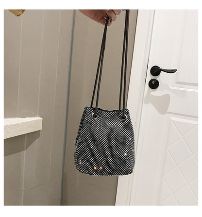 clutch evening bag luxury women bag shoulder handbags diamond bag lady wedding party pouch With Rhinestones satin bolsa feminina