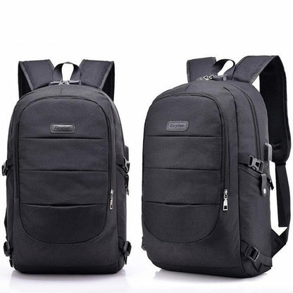 Unisex Large Capacity School Backpack Casual Fashion Men Women USB Port Waterproof Laptop Bag New Anti Theft Travel Shoulder Bag