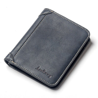 Baellerry Classic Men Wallets Name Customized Card Holder Short Male Purse Fashion High Quality PU Leather Wallet For Men