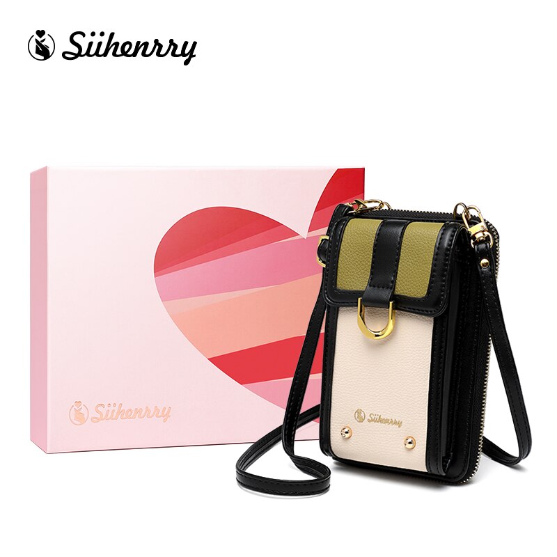 Siihenrry Fashion Small Crossbody Bags Women Mini Matte Leather Shoulder Messenger Bag Ladies Phone Bag Valentine's Day Present