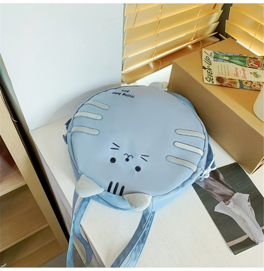 New Female Kawaii Totoro Cat Shoulder Bags Japanese Style Women Girls Cute Casual Students School Book Crossbody Bag Bolso Mujer