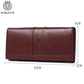 SCHLATUM Men Leather  Wallet Long Multifunction  Business Card Holder Purse Brand Fashion Male Wallets