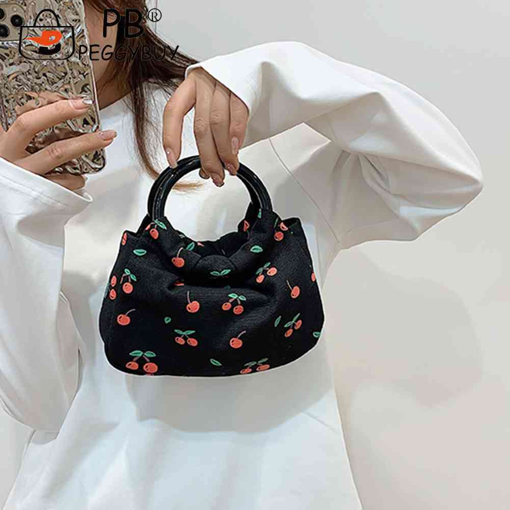 Fashion Canvas Shoulder Bag Creative Shoulder Bag Women Fashion Plush Chain Crossbody Bags for Girl Shopping