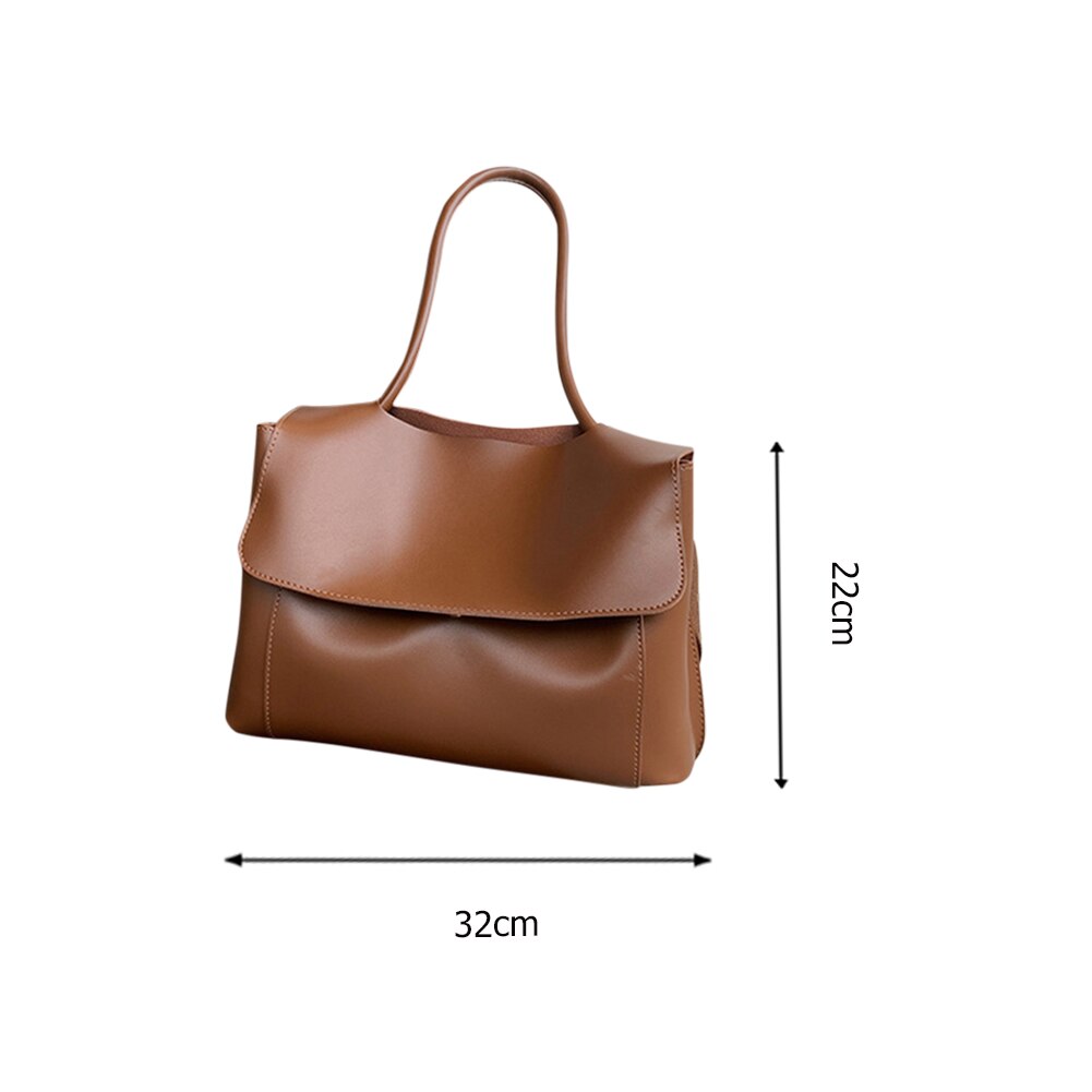 Ladies Simple Totes Bags Large Capacity Women Shoulder Bags Handbags PU Leather Crossbody Bags for Female Casual Top-handle Bags