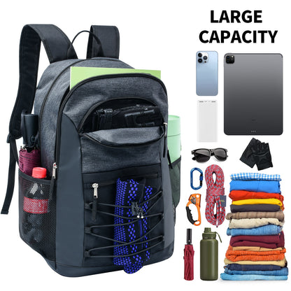 iFARADAY Large 21L  Capacity Backpack Men Laptop Backpacks  Polyester Solid High School Bags Teen College Boy Gril Student