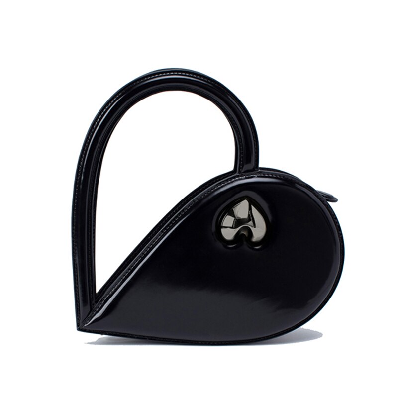 MABULA Luxury Unique Design Heart Handbag Small High Quality Purse Casual Mini Tote Shoulder Bags Lady Elegant Crossbody Bag